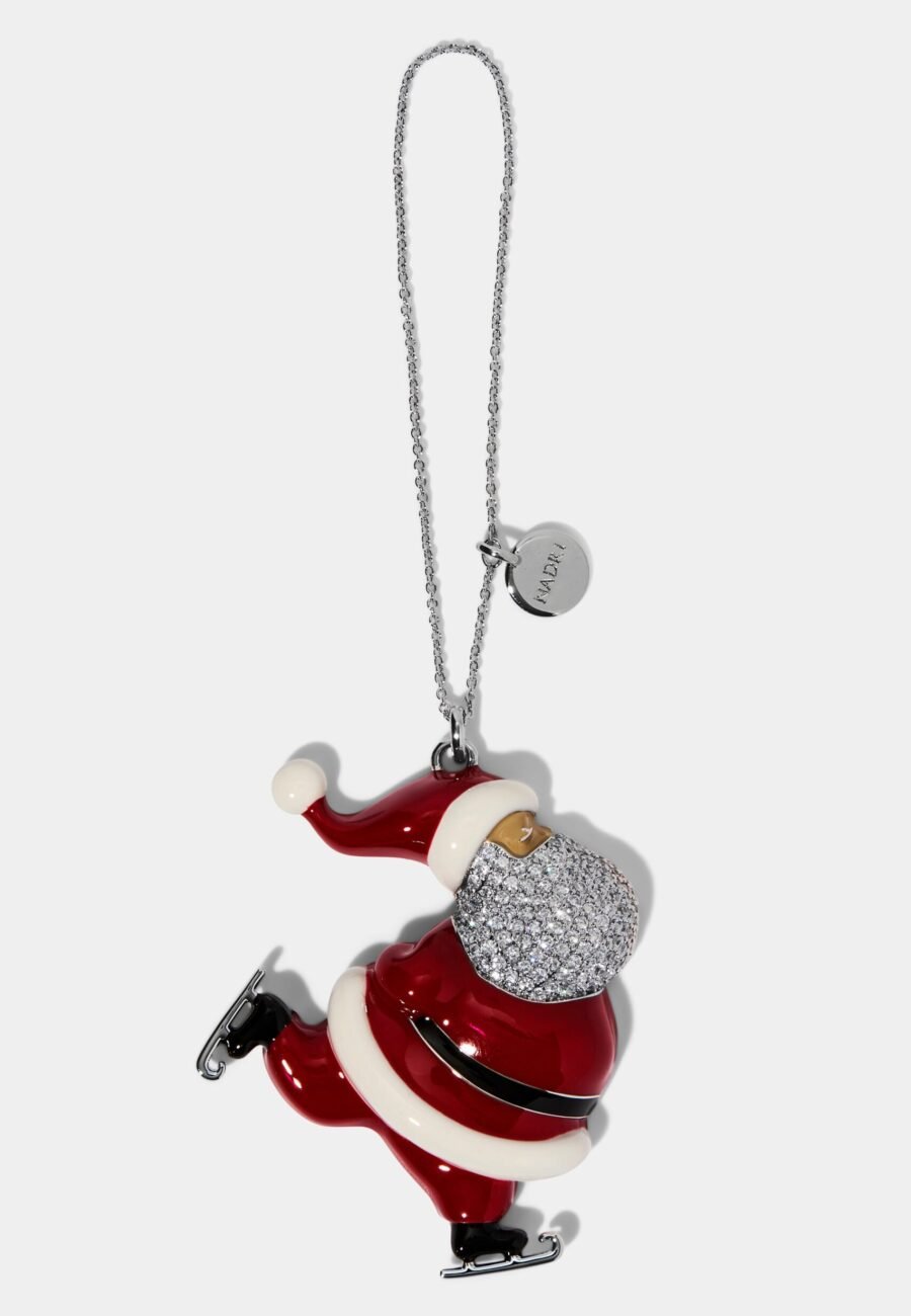 GOOD CHEER SKATING SANTA ORNAMENT