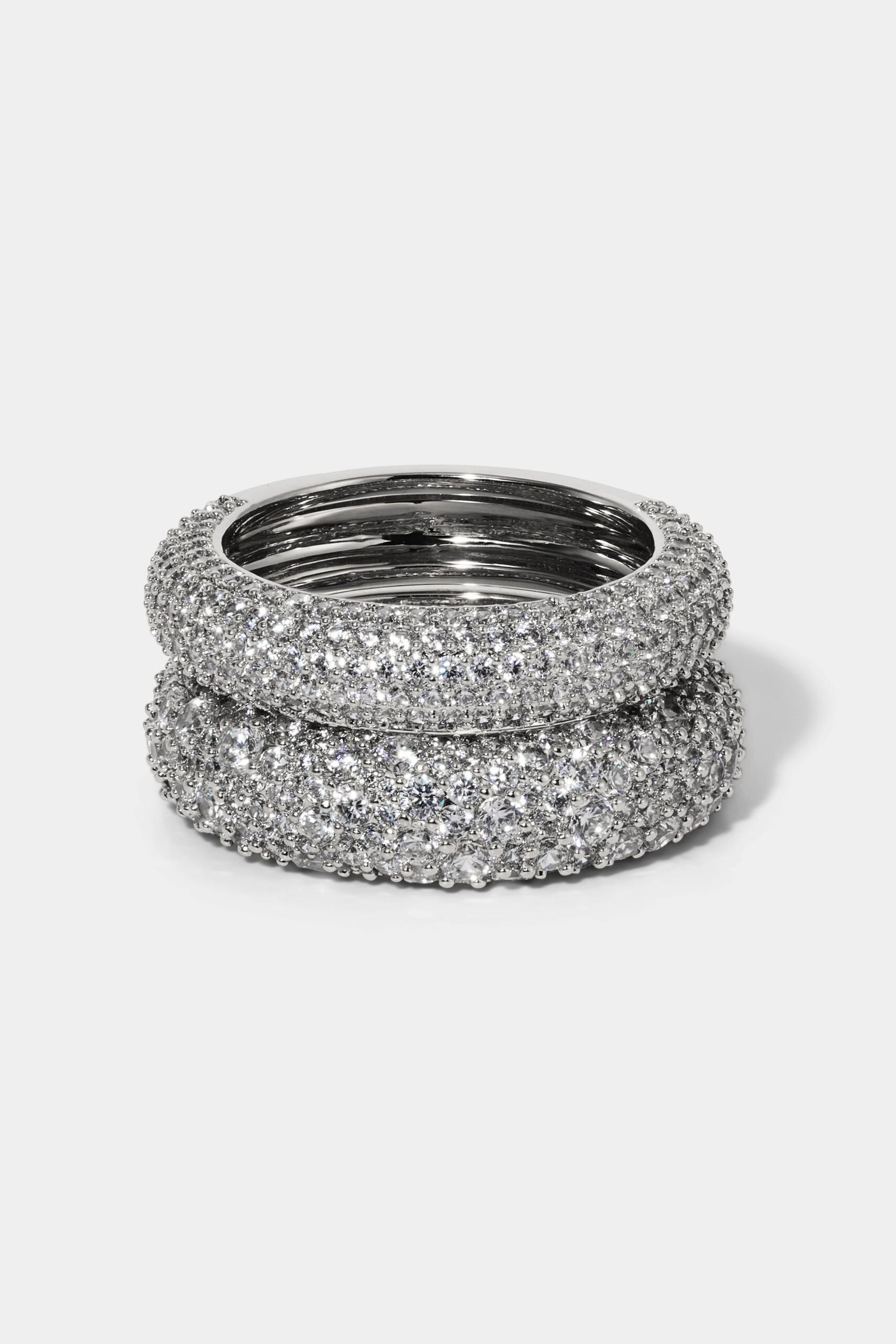 CRUSHED SET OF 2 RINGS