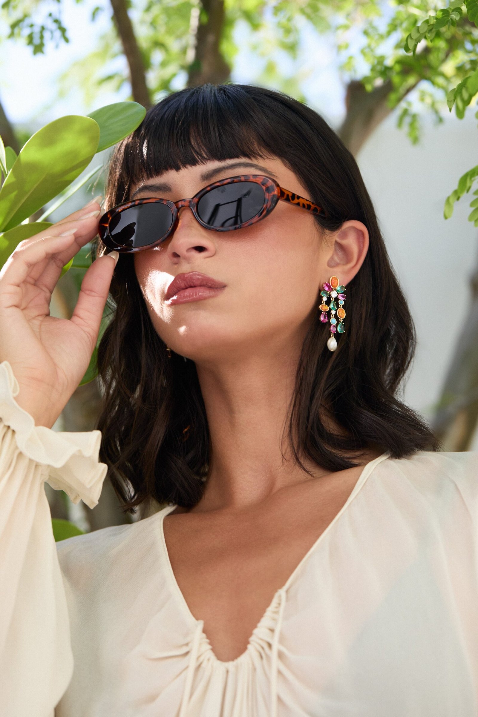 FRIEDA CHANDELIER EARRINGS - Image 2