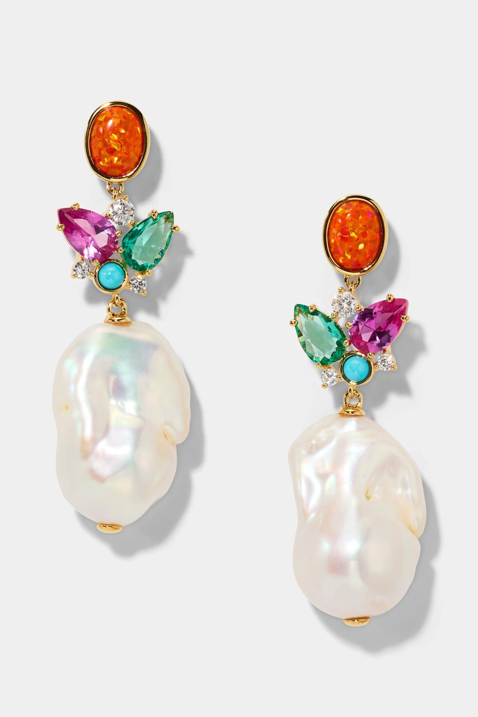 FRIEDA LARGE FRESHWATER PEARL DROP EARRINGS