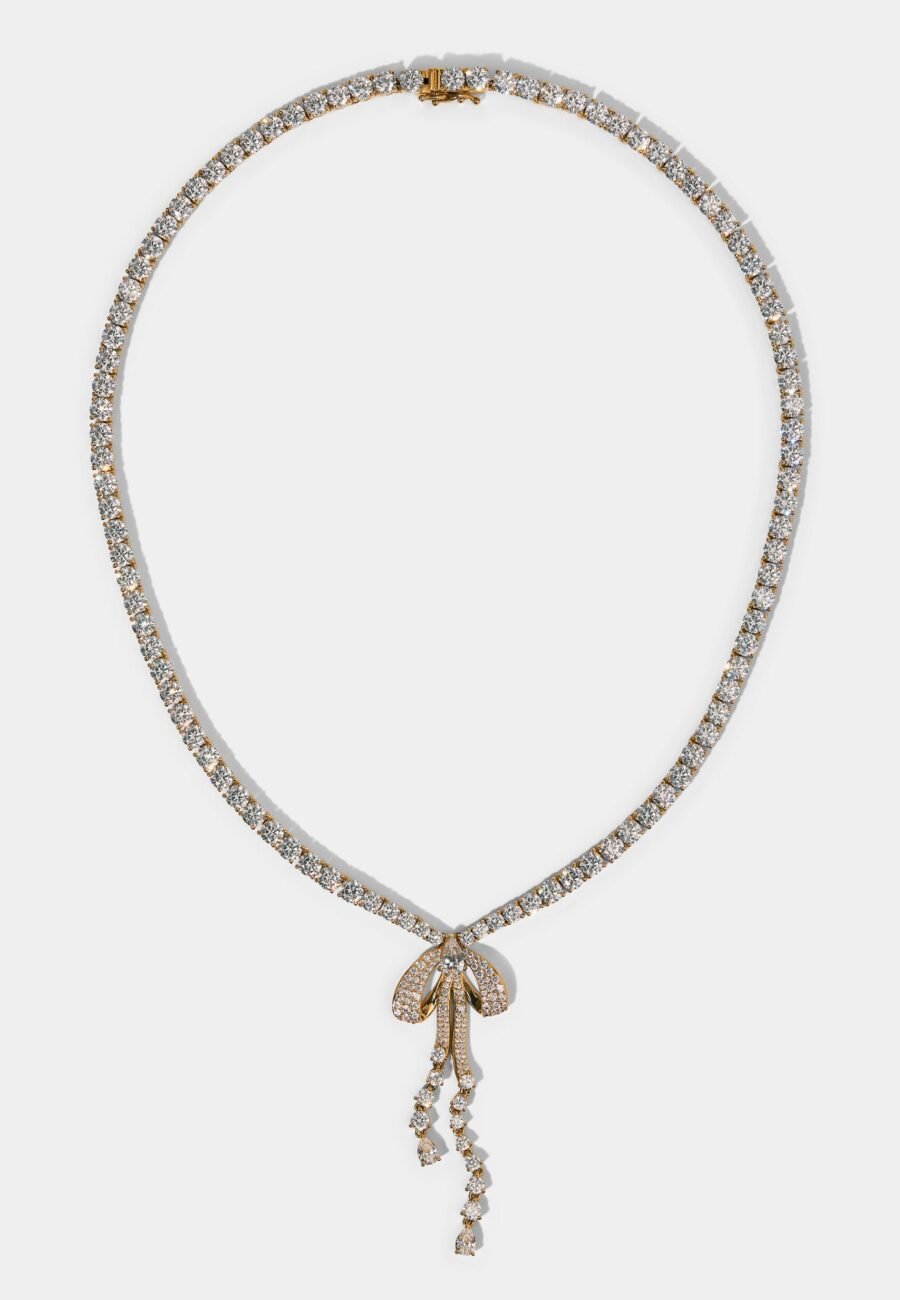 EROS BOW TENNIS NECKLACE