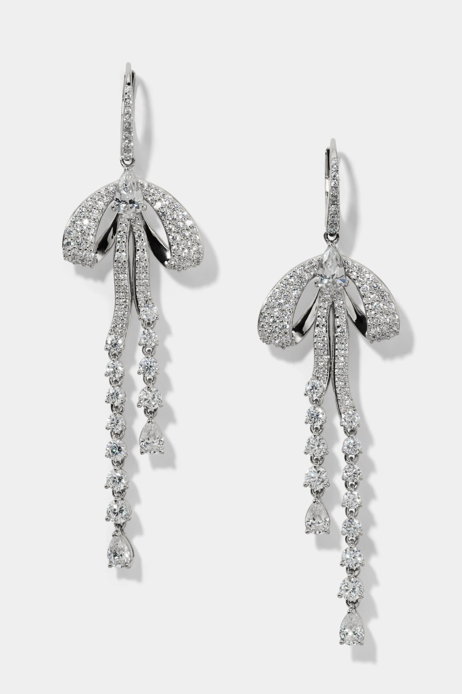 EROS PAVE BOW LEVERBACK EARRINGS - Image 4