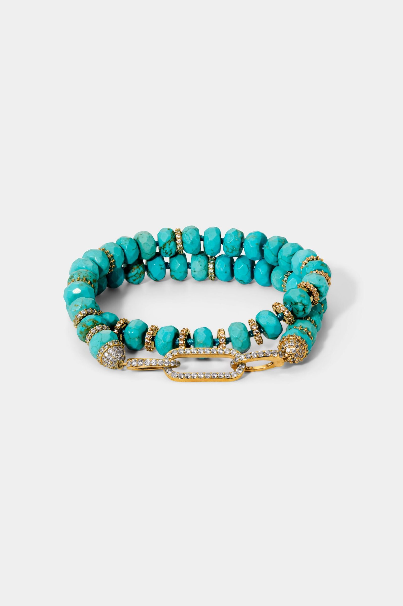 BOUJEE BEADS TURQUOISE BRACELET